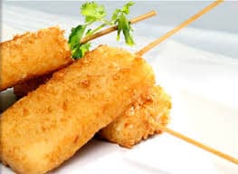 Brocheta de Plátano con Queso