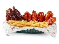 Ribs & Wings (costillas + alitas + papas)
