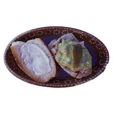 Torta de carnitas