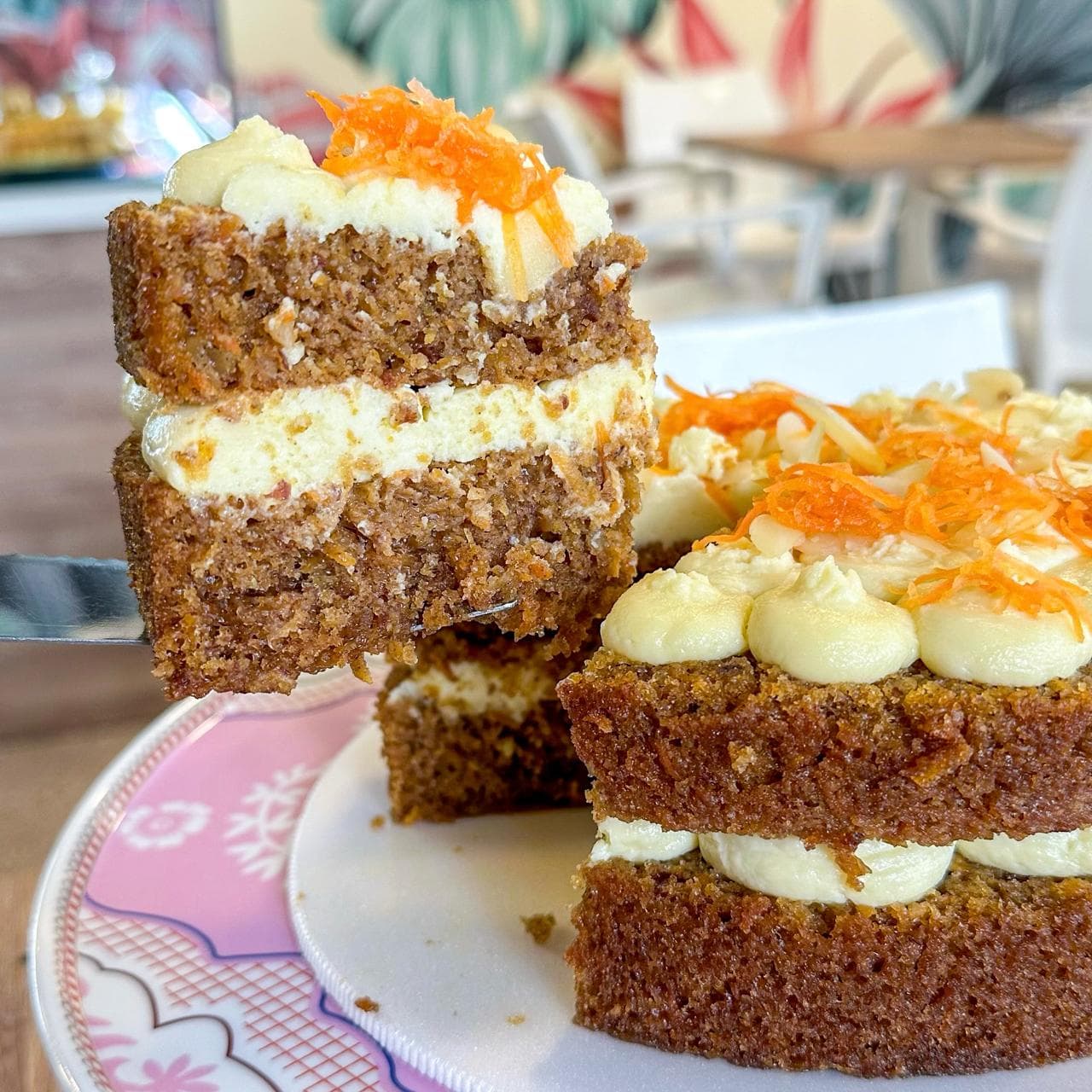 Porción de Torta de Zanahoria