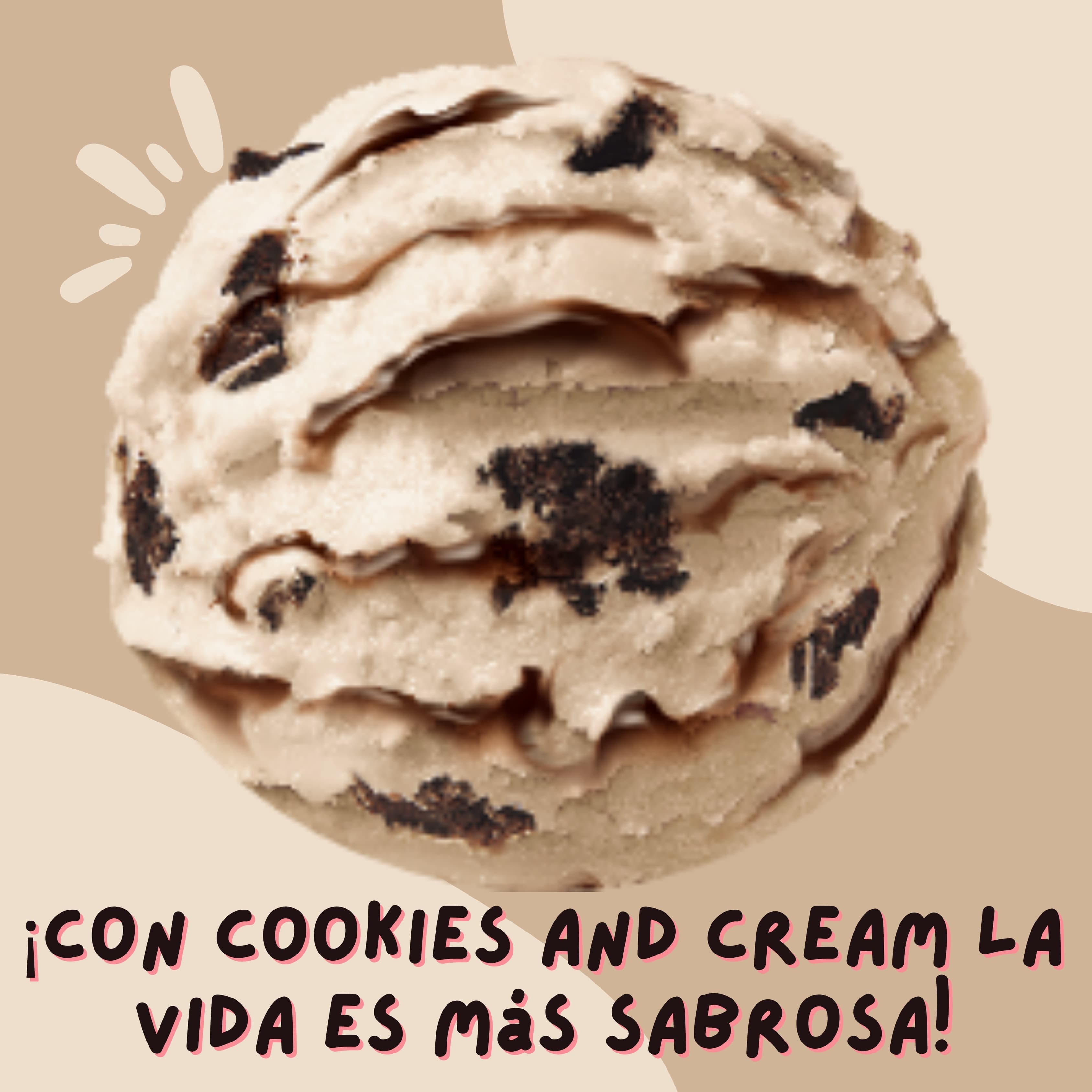 Helado Cookies and cream (1 litro)