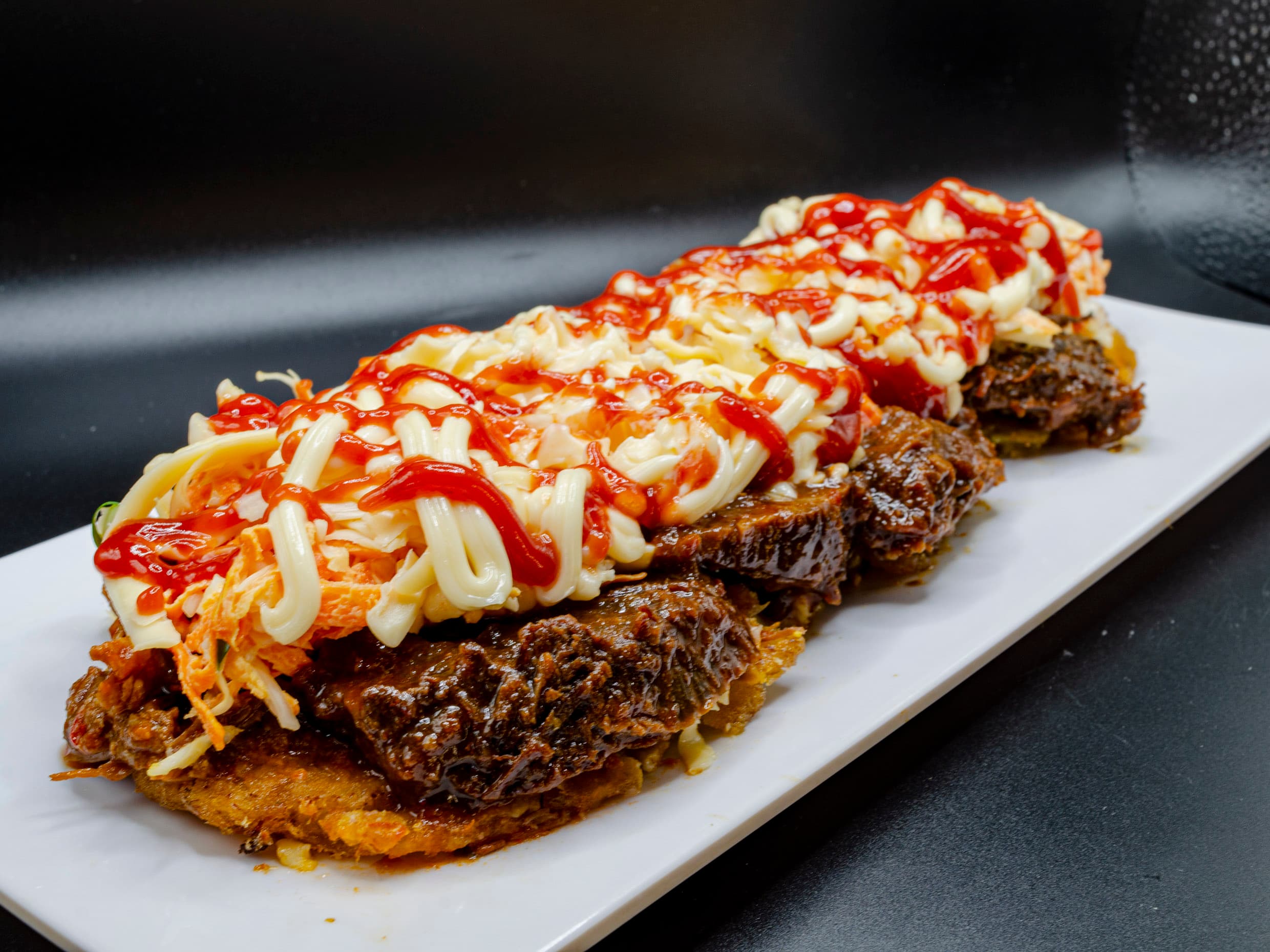 patacón de asado negro