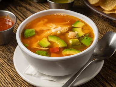 Caldo Tlalpeño y Refresco