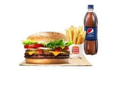 Combo Doble WHOPPER®  con Queso