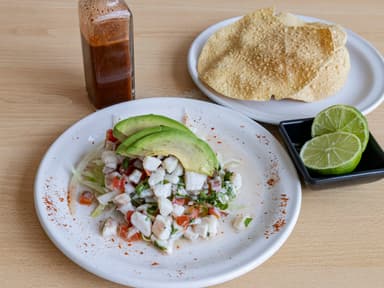 Tostada de Ceviche de Pescado