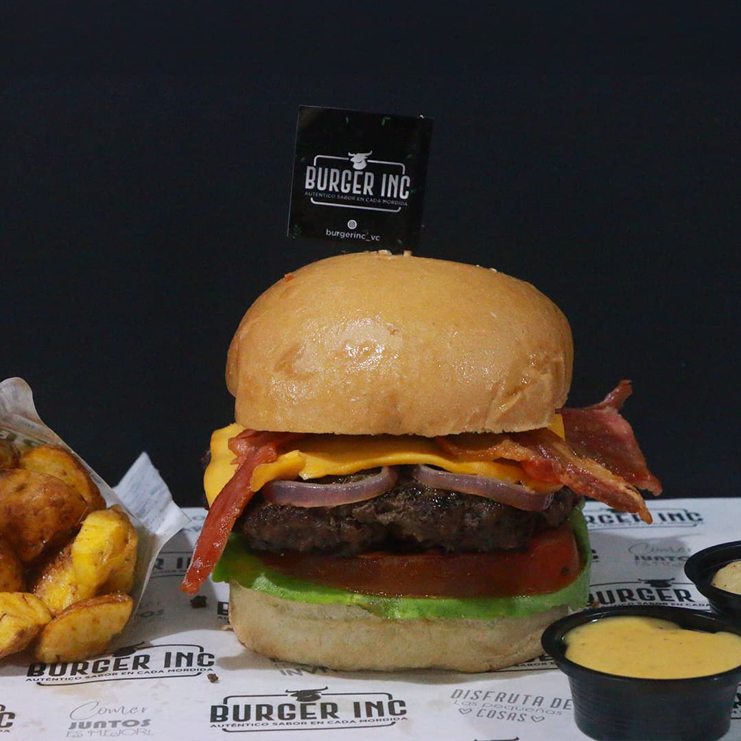Burger Angus 125gr Queso y Tocineta