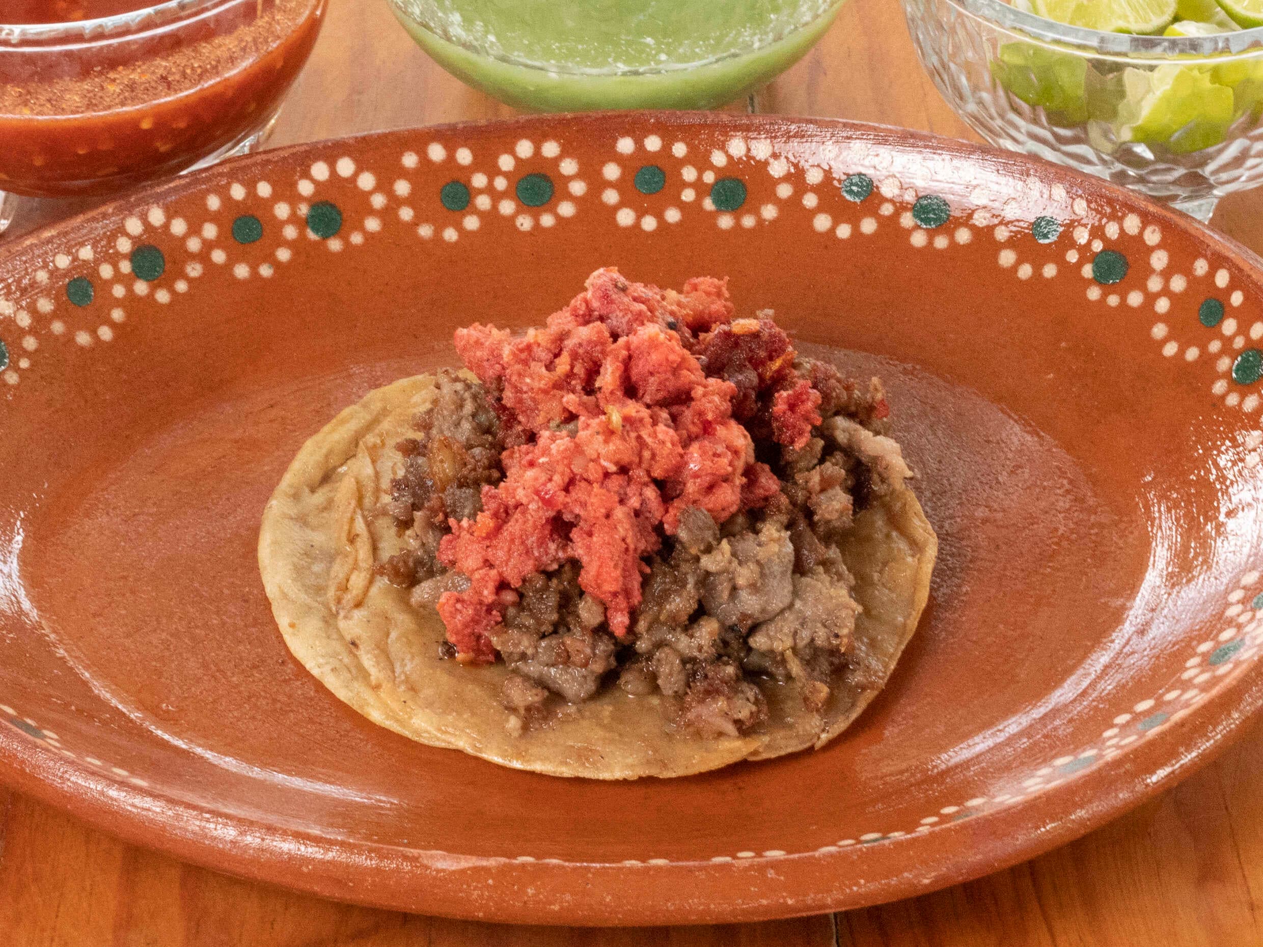 Taco Campechano Cecina con Suadero