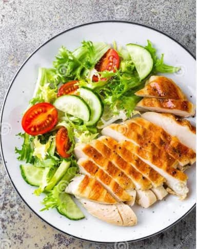 Plato Mediano con Pollo
