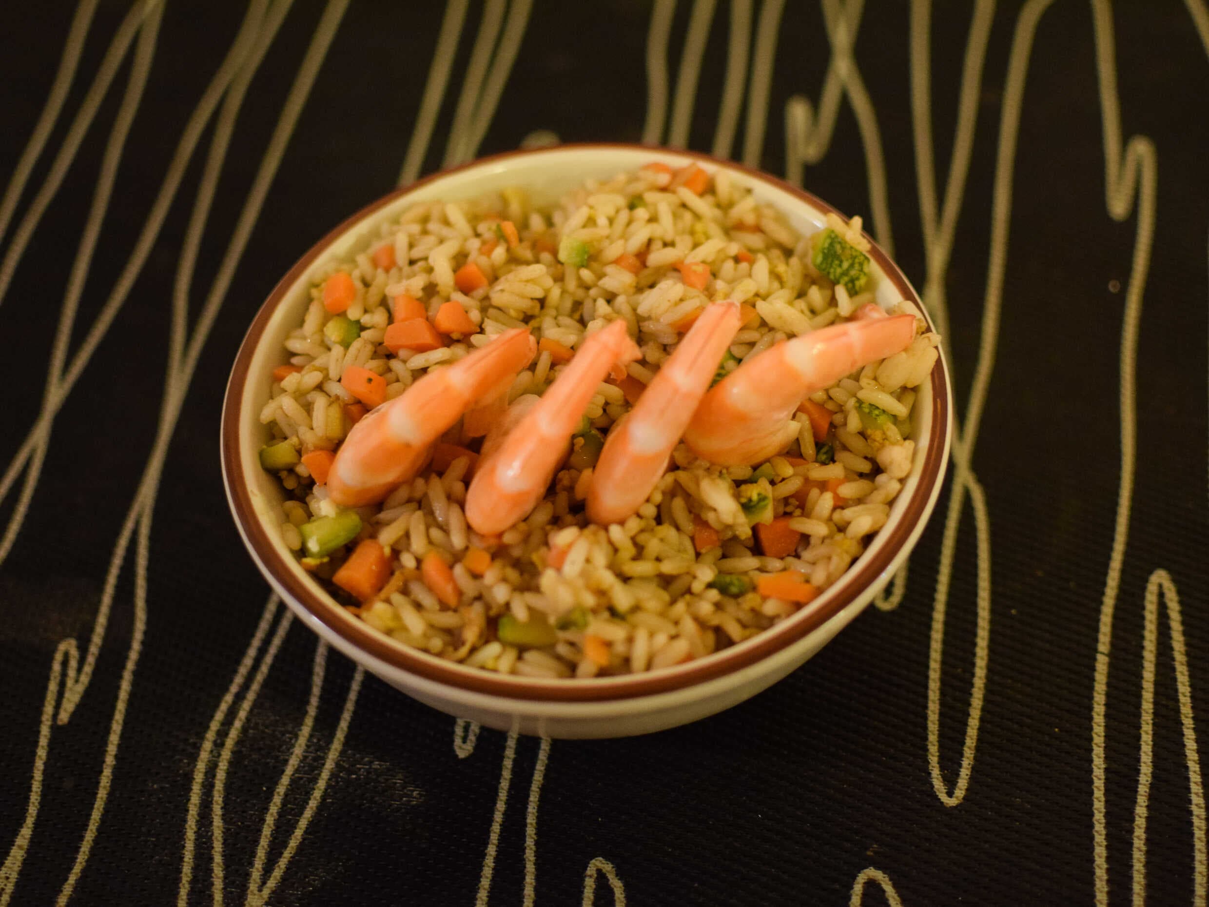 Arroz Frito con Camarón