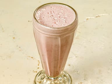 Licuado de fresa.