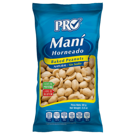 Maní Pro Horneado Bolsa 80 g