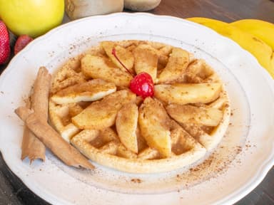 Cinnamon-Apple Waffle