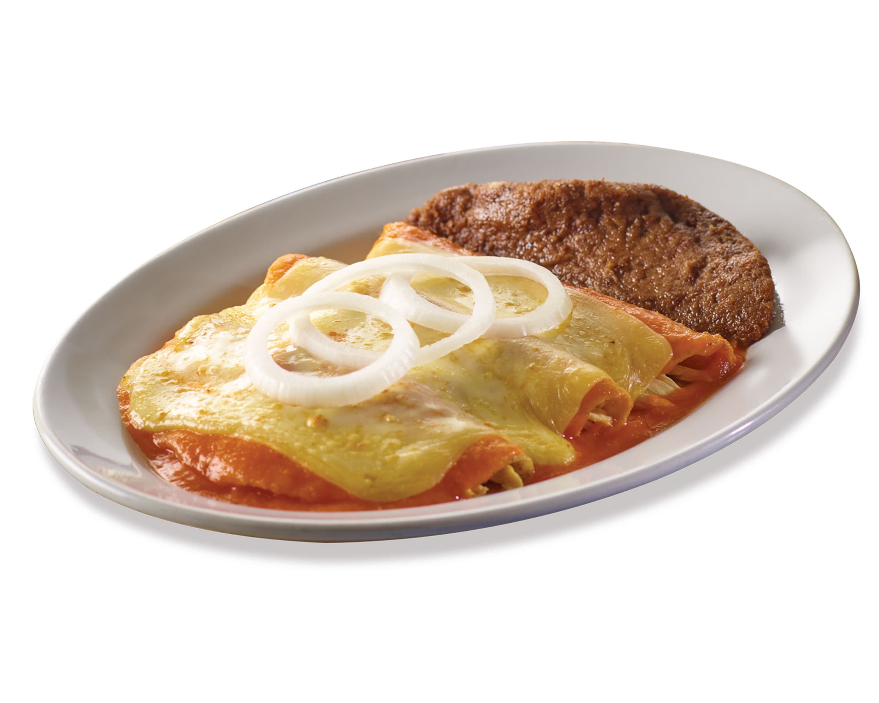 Enchiladas Rojas Gratinadas 3 Piezas
