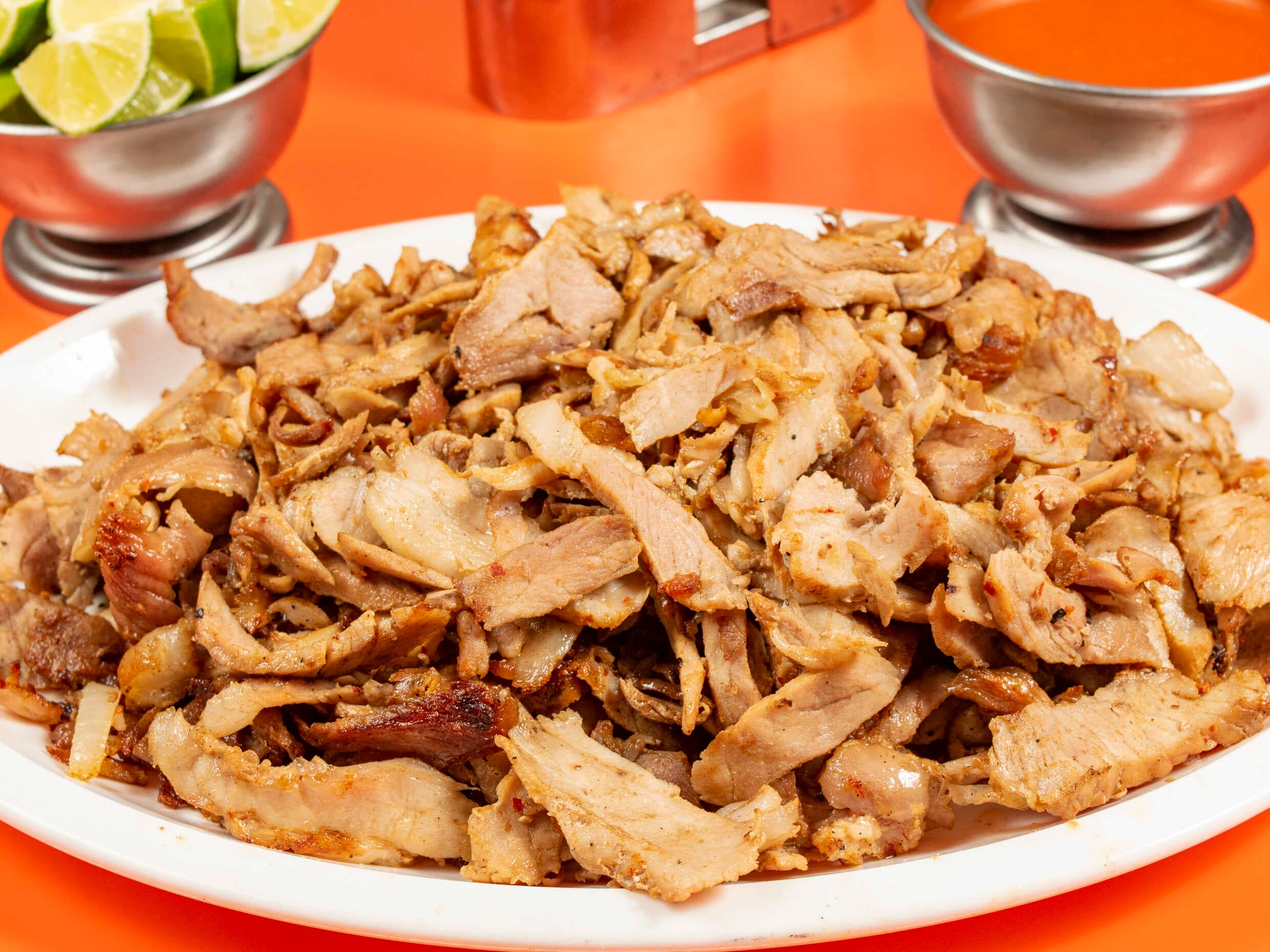 Kilo al pastor en rebanada