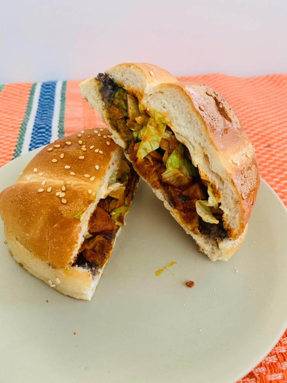 Torta de cecina enchilada