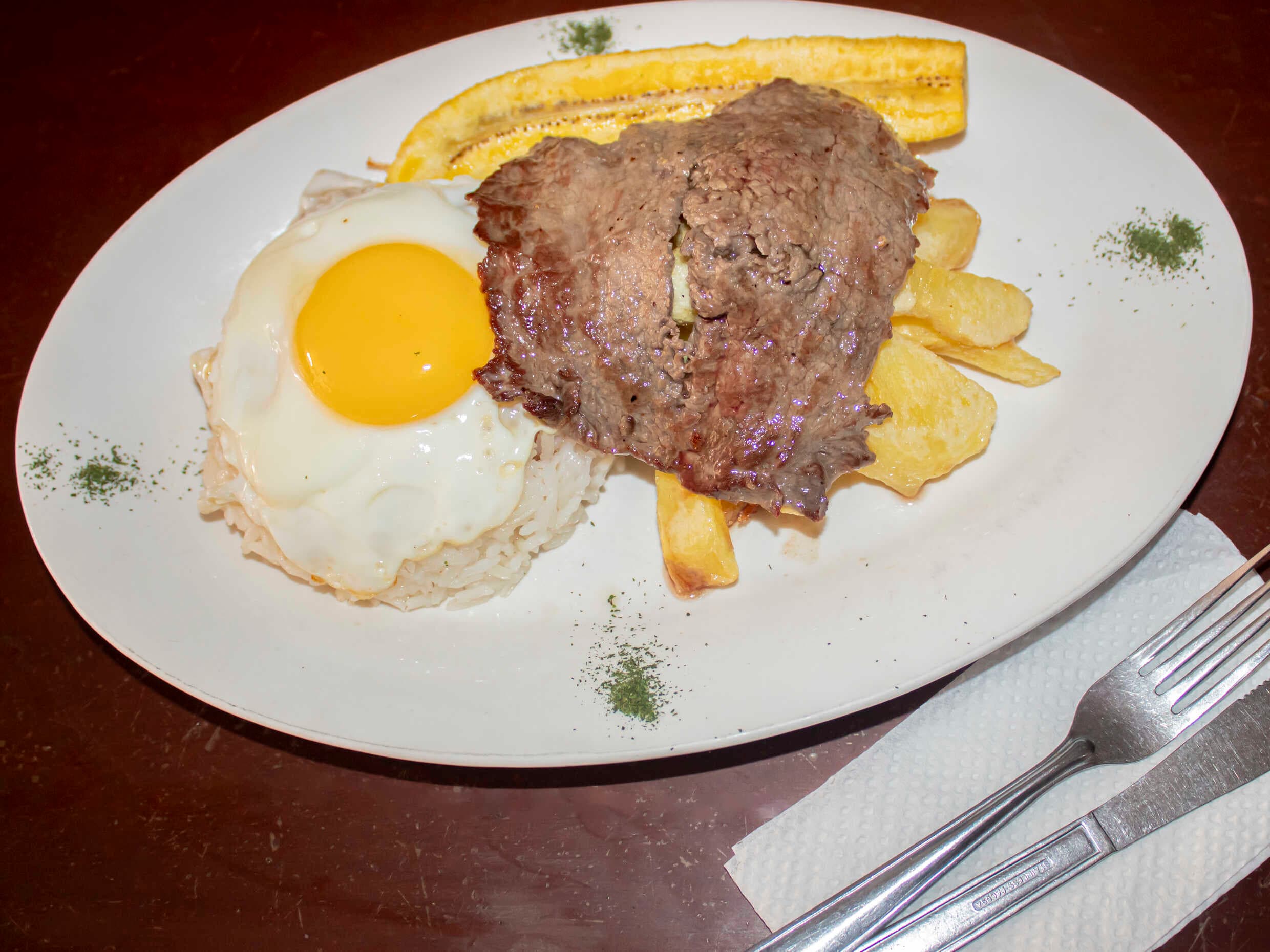 Bisteck a lo Pobre