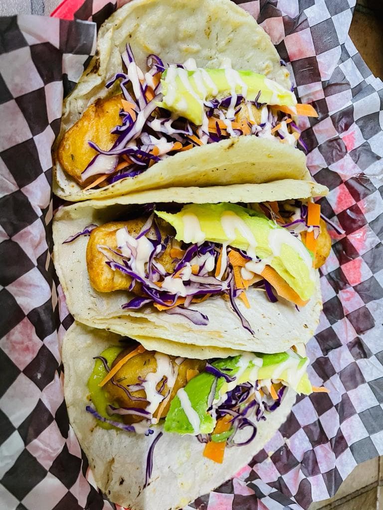 3 Tacos de Camaron