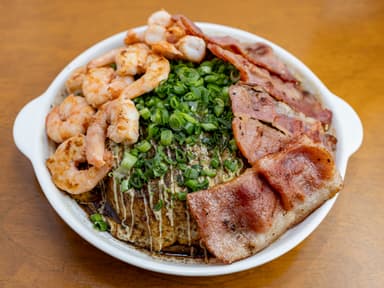 Okonomiyaki Estilo Hiroshima Mixto