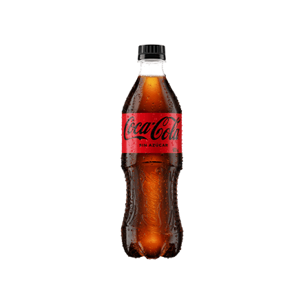 Bebida Gaseosa Coca Cola Zero Botella 600 ml
