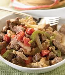Puntas de Filete a la Mexicana
