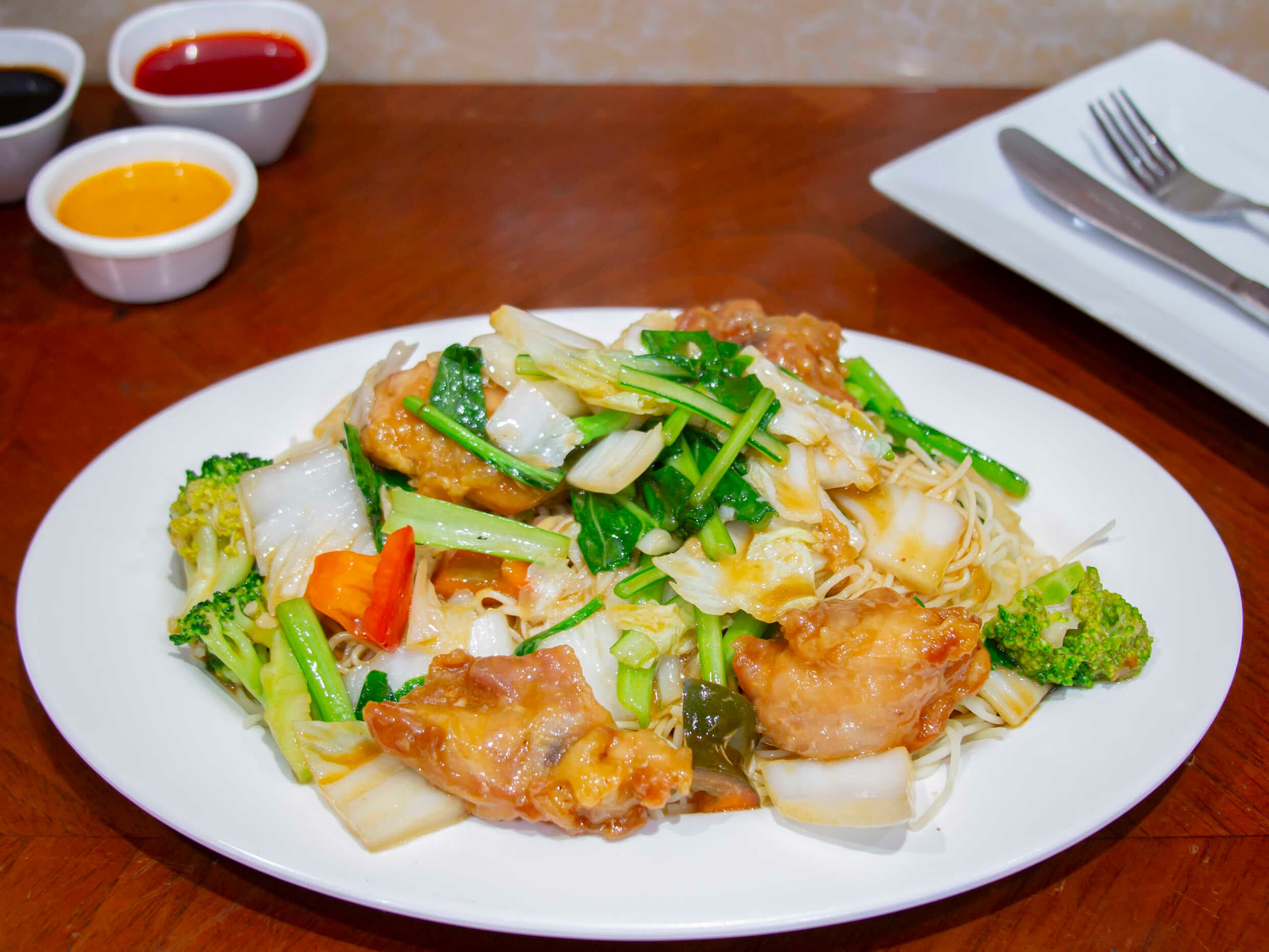 Tallarín con Pollo en Trozos a la Carta