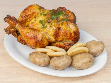 1 Pollo Asado Entero al Carbón