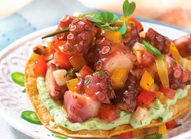 Tostada de Pulpo