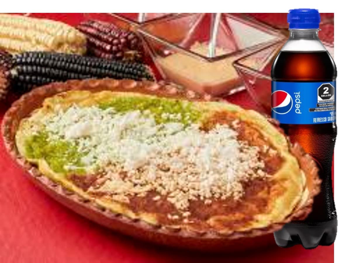 Combo 1🇲🇽: Memela + Refresco
