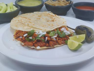 Taco Adobada Estilo Tecate de Harina