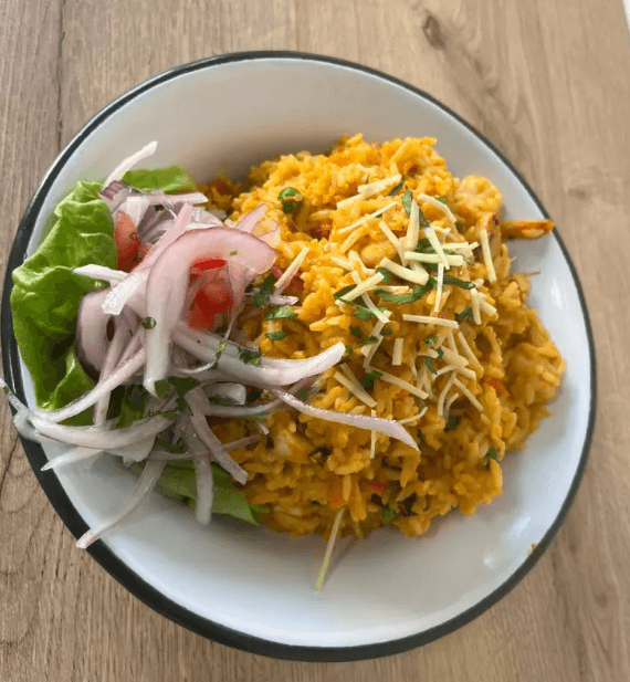 ARROZ CON MARISCALES + CHILCANITO