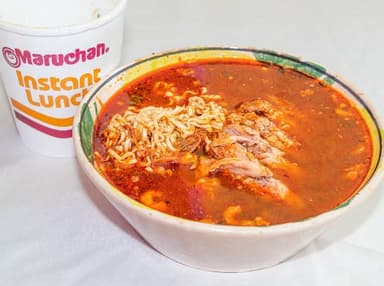Maruchan con Birria