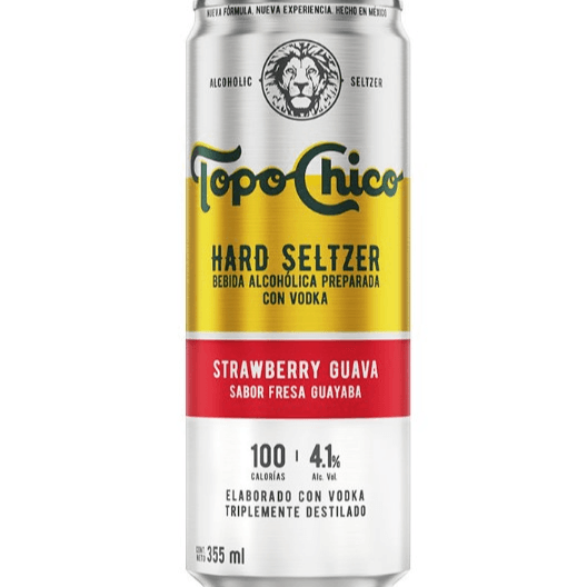 Hard Seltzer Bebida Topo Chico Strawberry Guava 355 ml