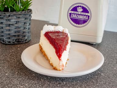 Pastel de Queso con Frambuesa