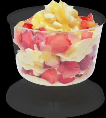 Fresas con crema