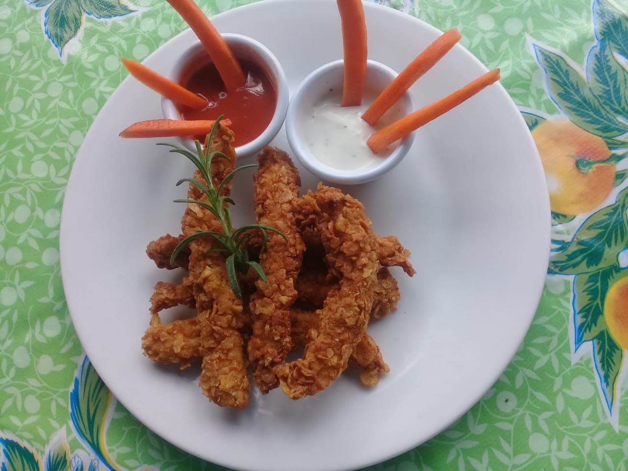 6 TIRAS DE PECHUGA  POLLO CRISPY BBQ