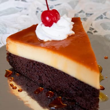 Rebanada de Chocoflan