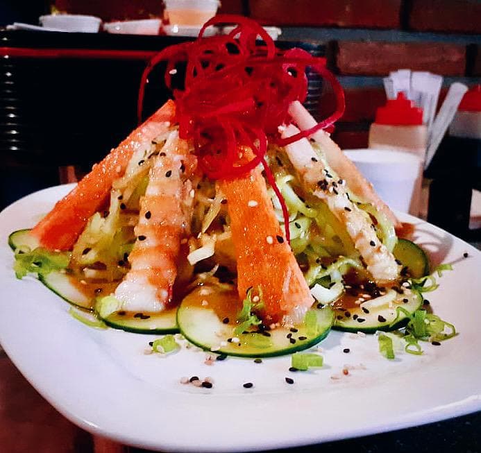 Pepino con Camarón y Cangrejo