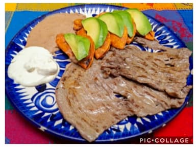 Enchiladas con Cecina