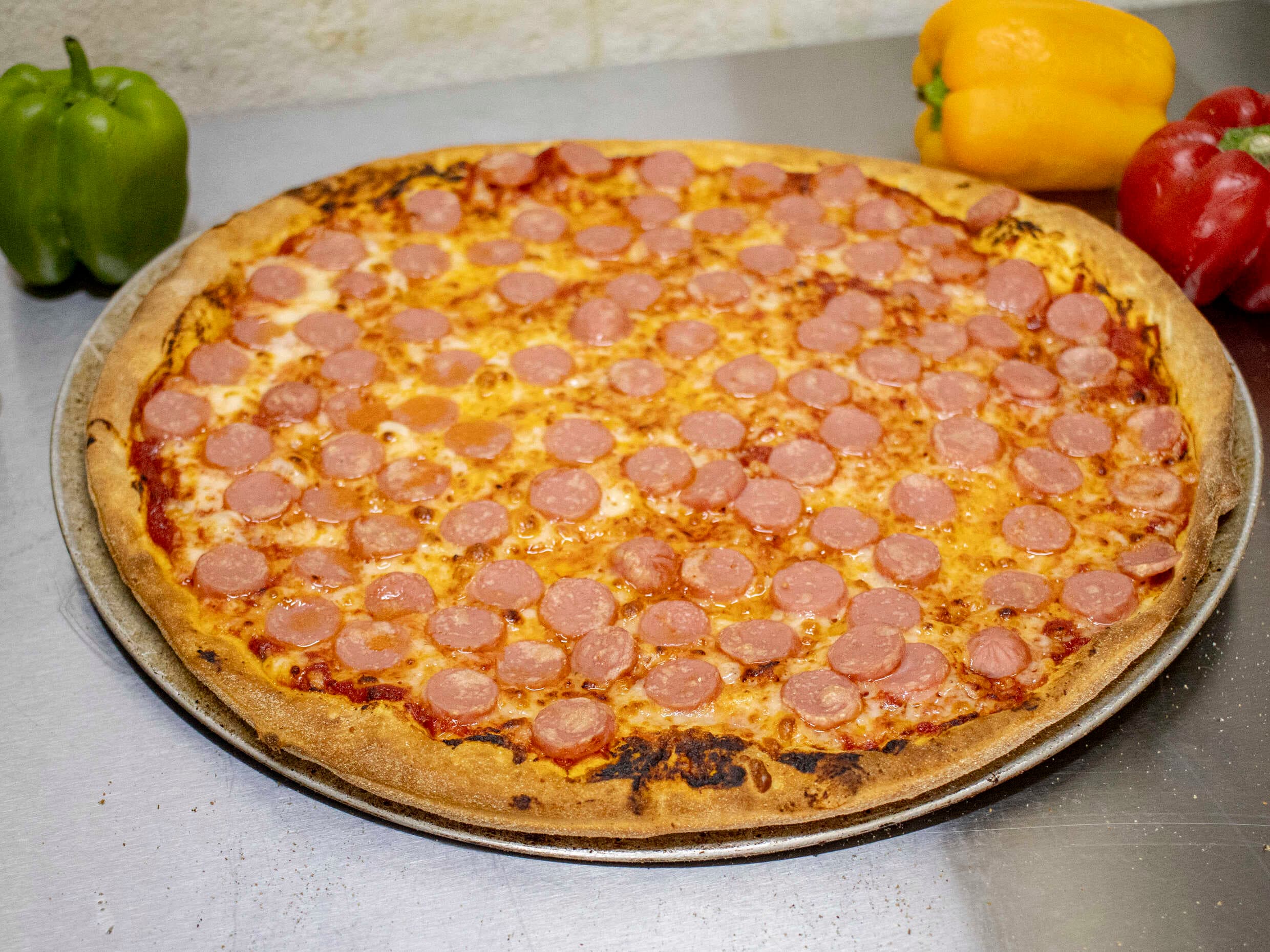 Pizza de Salchicha