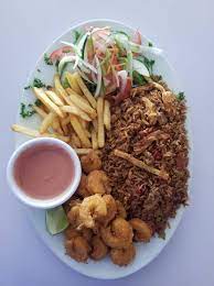 Camarones Empanizados Papas Cantones Ensalada