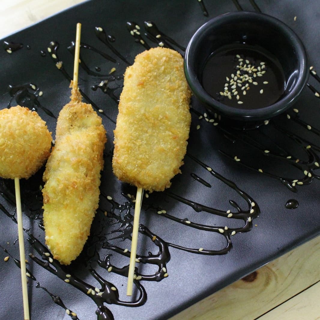 Kushiagues Platano Macho y Queso Philadelphia