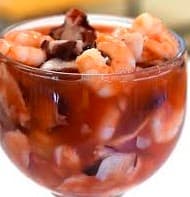 Coctel Camarón Cocido con Pulpo
