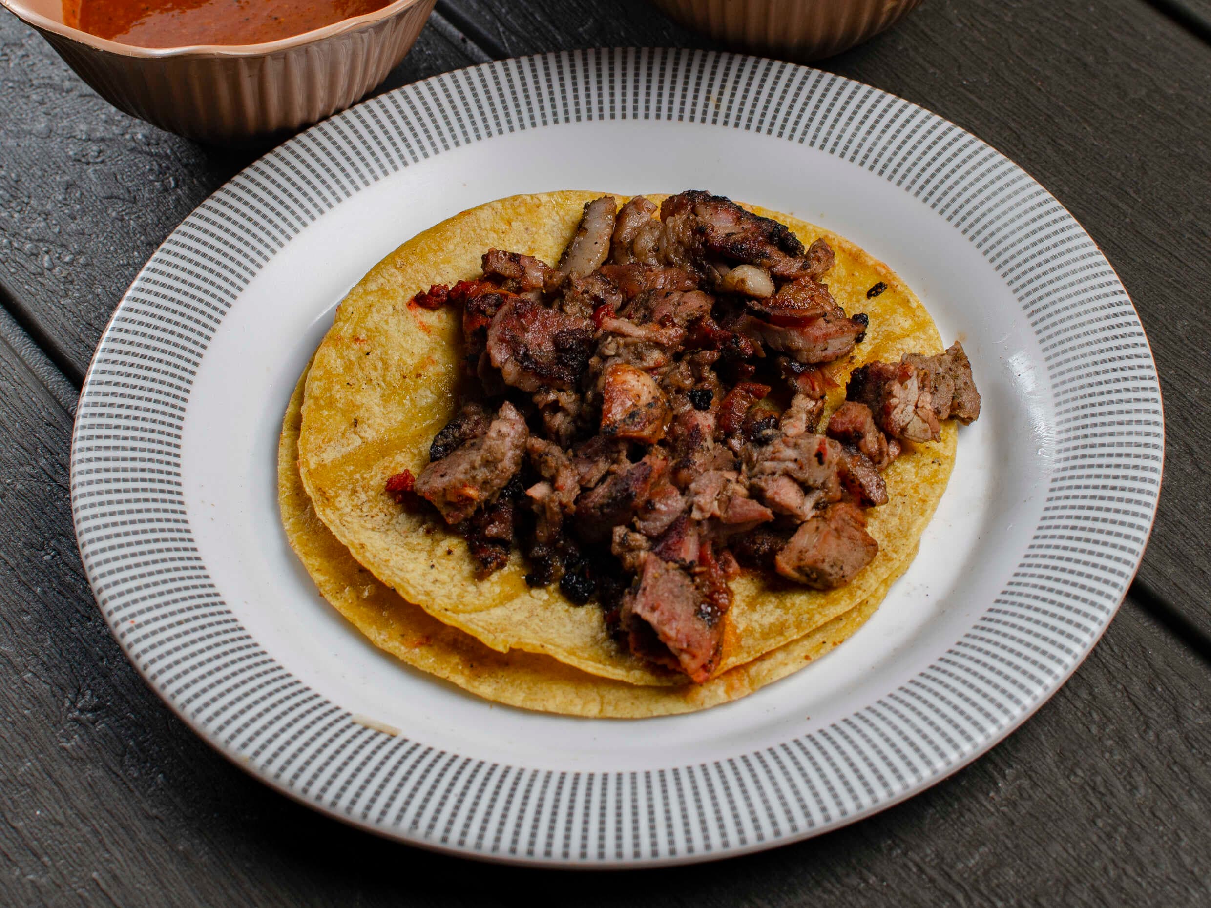 Taco de Sirloin maiz