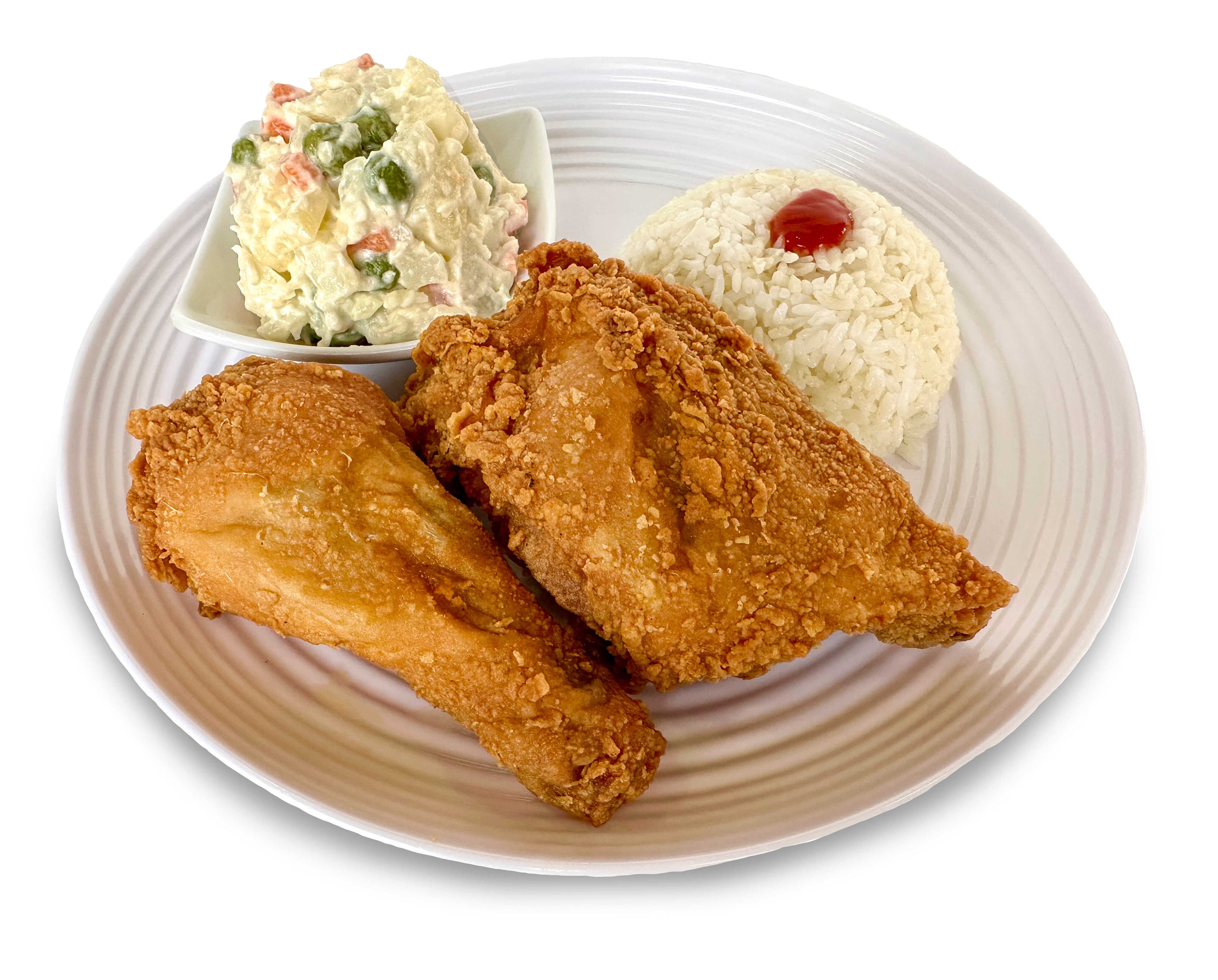 Combo Crosby Pollo (2 Presas ,ensalada y Arroz)