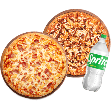 Combo Pizza Grande Pastor ó Hawaiana + Refresco