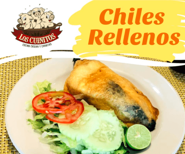 Chiles Rellenos Capeados de Queso