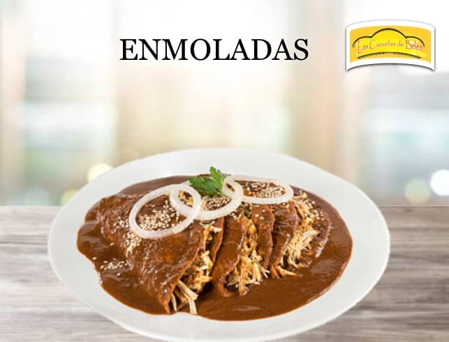 Enmoladas rellenas de Pollo o Queso