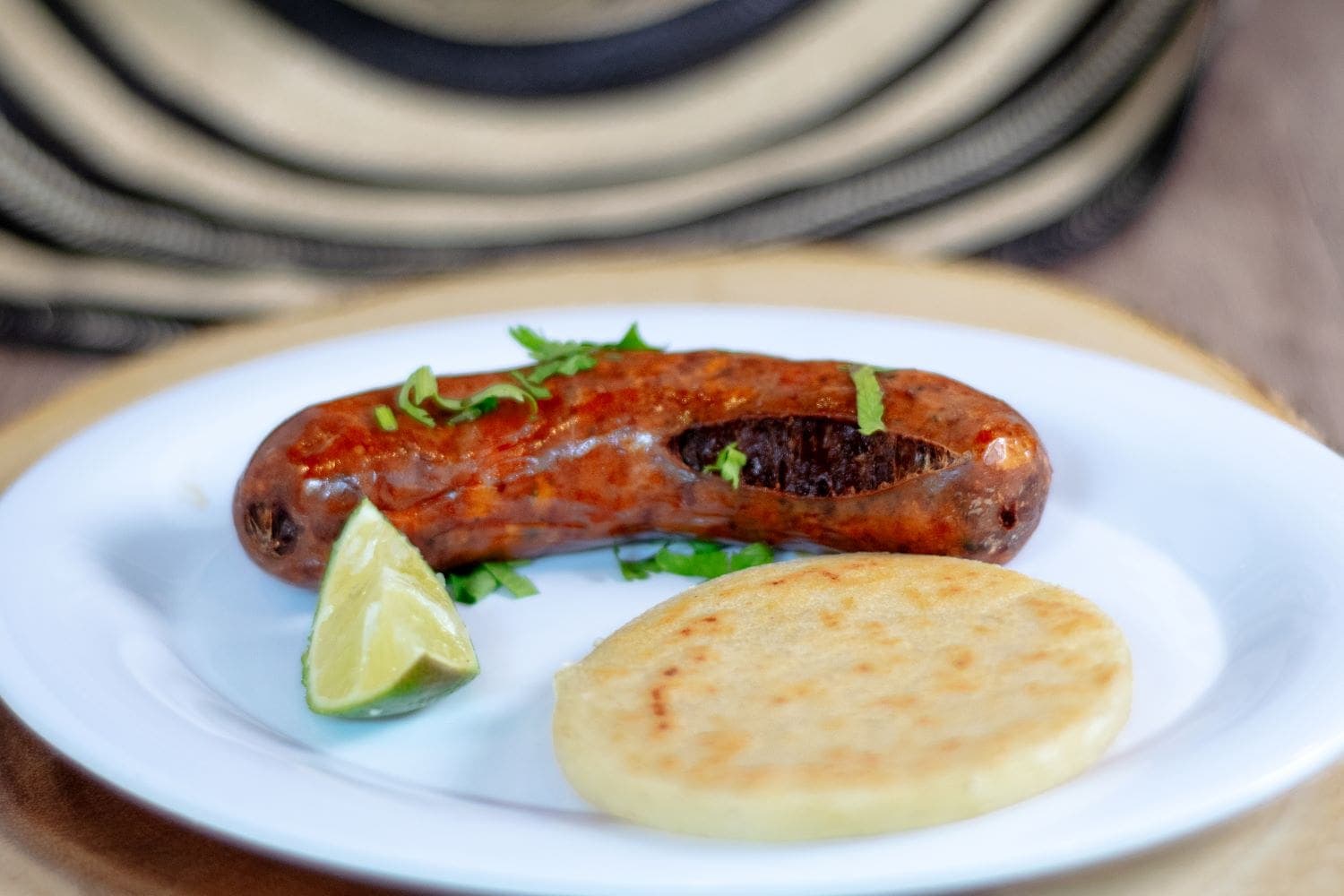Arepa Con Chorizo