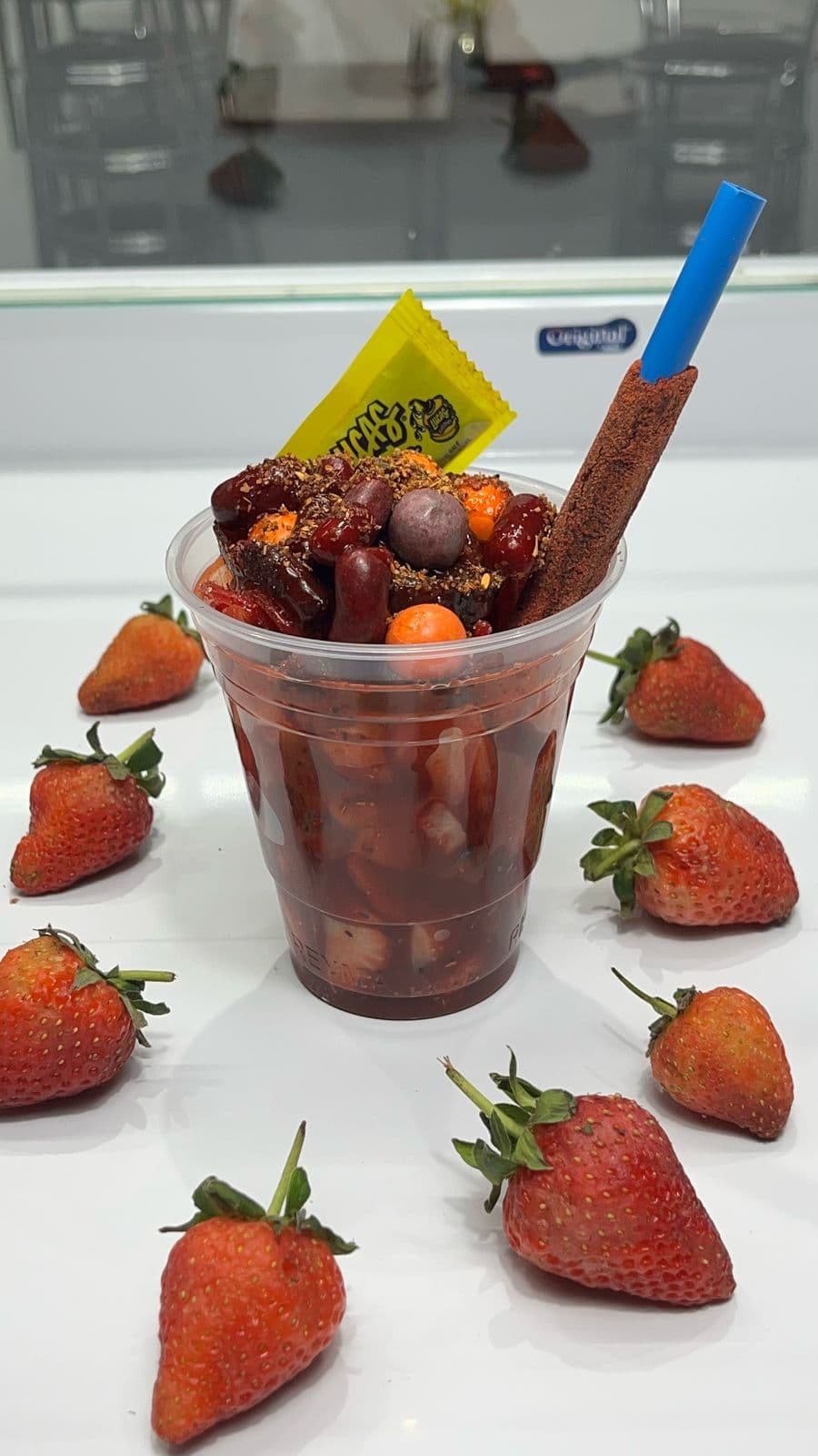 Fresas con Chamoy