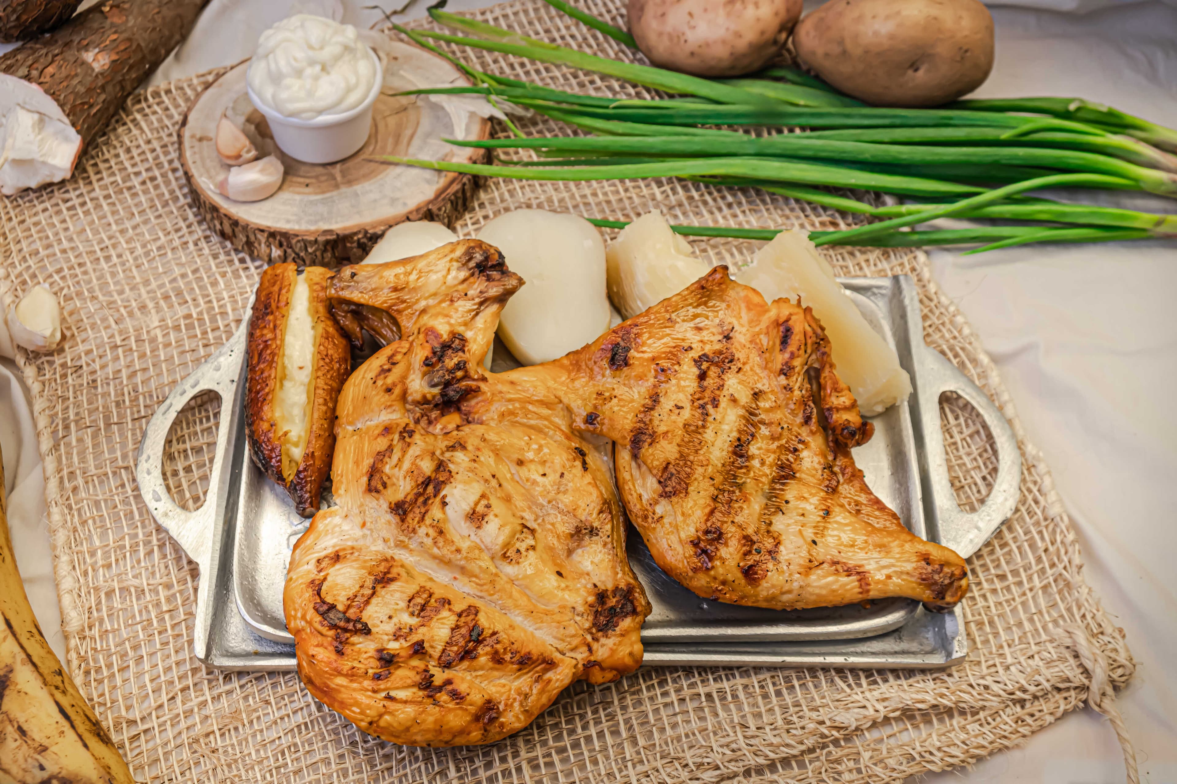 Medio Pollo al Carbón